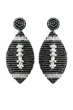 Beads Patchwork Baseball Look Earrings MOQ 3pcs