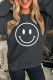 Smiley Print O-neck Long Sleeve Sweatshirts Women UNISHE Wholesale
