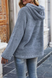 Plain Fleece Drawstring Hoodies