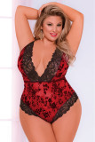 Plus Size Promise Red Lace Teddy