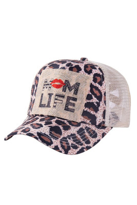 MOM LIFE Leopard Baseball Cap MOQ3pcs