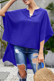 Blue Chic High Low Kimono Top