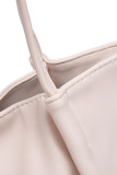 Plain Soft Leather Tote Bag Handbag MOQ 3PCs