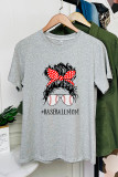 Baseball Mom Life Shirt, Baseball Mom, Messy Bun Woman, Baseball Mom Gift, Messy Bun Custom Shirts