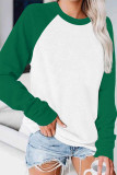 Colorblock O-neck Long Sleeve Top UNISHE Wholesale