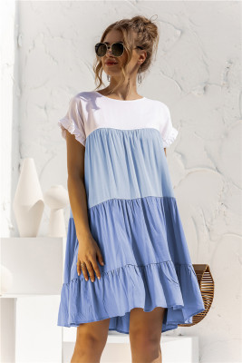 Color Block Boho Dress