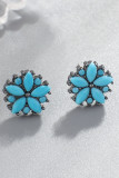 Turquoise Alloy and Stones Boho Earrings MOQ 5pcs