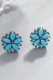 Turquoise Alloy and Stones Boho Earrings MOQ 5pcs
