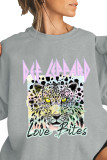 Tiger Love Bites Print O-neck Long Sleeve Sweatshirts Women UNISHE Wholesale