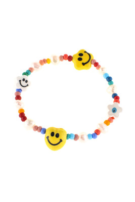 Smile Face Beading Bracelet Unishe Wholesale MOQ 5pcs