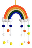 Home Decoration Woven Cloud Rainbow Wall Decoration MOQ 3PCS