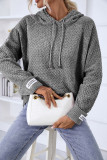 Plain Drawstring Hoodie Sweatshirt