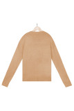 Diamond Pattern Knitting Pullover Sweater