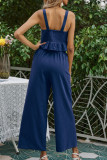 Solid Halter Crop Top & Pants 2PCS Set Unishe Wholesale