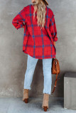 Plaid Pockets Open Button Long Sleeves Shirts