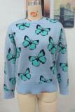 Butterfly Knit Pullover Sweaters