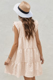 Plaid Ruffled Mini Dress