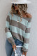Color Block Striped Loose Pullover Sweaters
