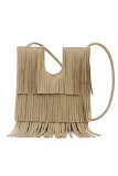 PU Leather Tassel Messenger Crossbody Bag MOQ 3pcs