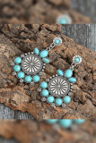 Turquoise Alloy Earrings MOQ 5PCs