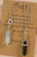 Crystal Stone Couple Necklace MOQ 5pcs