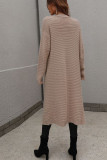 Plain Open Long Length Sweater Cardigans
