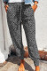Gray Breezy Leopard Joggers
