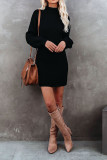 Turtleneck Knitting Sweater Dress