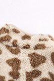 Leopard Sherpa Jacket Vest