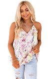 Multicolor Floral Print Spaghetti Straps Tank Top