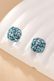 Turquoise Alloy and Stones Boho Earrings MOQ 5pcs