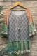 Mixed and Match Contrast Floral Print Ruffles Top