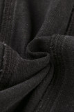 Gray Wash Button Pocket Denim Jacket