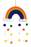 Home Decoration Woven Cloud Rainbow Wall Decoration MOQ 3PCS