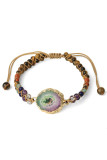 Crystals and Stones Knit Bracelet Unishe Wholesale MOQ 3pcs