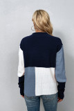 Colorblock Knitting Pullover Sweater