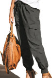 Elastic Waist Drawstring Jogger Pants