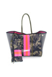Beach Neoprene Tote Bag with Purse Unishe Wholesale MOQ 3PCS