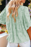 Half Sleeve Ruffles V Neck Blouse Unishe Wholesale