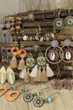 Bohemian Hollow Out Tassel Western Earrings MOQ 5pcs