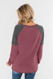 Color Block Raglan Sleeve Top