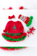 Baby Christmas Ruffles Romper with Bow Socks and Shoes 4pcs Set