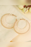 Gold Hollow Out Knit Earrings MOQ 5pcs