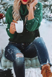 Turtle Neck Color Block Knit Sweaters