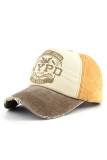 Retro Print Patckwork Baseball Cap MOQ 3PCs