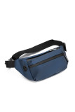 Plain Zipper Pockets Fanny Pack Waist Bag