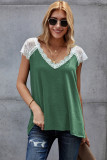 Green Lace Knit Tank
