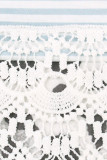 Leopard Stripe Print Splicing Lace Pocket Top