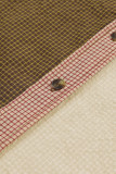 Plaid Color Block Long Sleeve Shirt