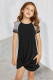 Black Leopard Striped Splicing Twist Knot Kids Dress